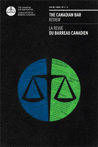 The Canadian Bar Review