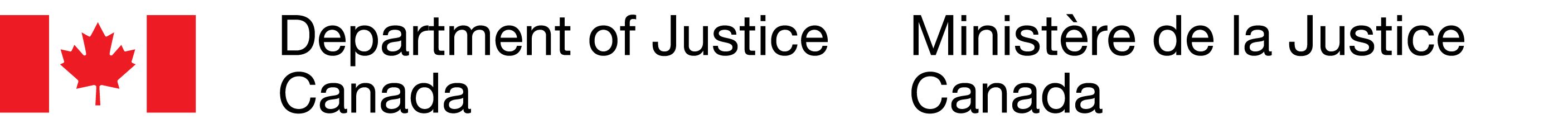 Logo for Department of Justice Canada