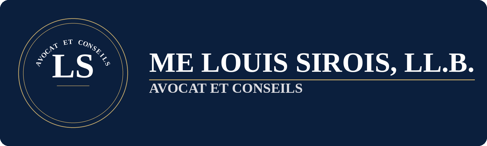 Logo for Me Louis Sirois, avocat et conseils