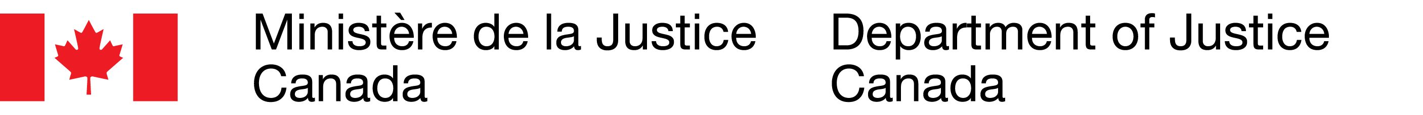 Logo for Ministère de la Justice Canada
