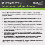 Non-unionized employees