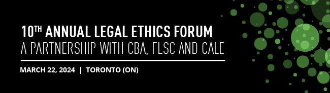 Legal Ethics Forum