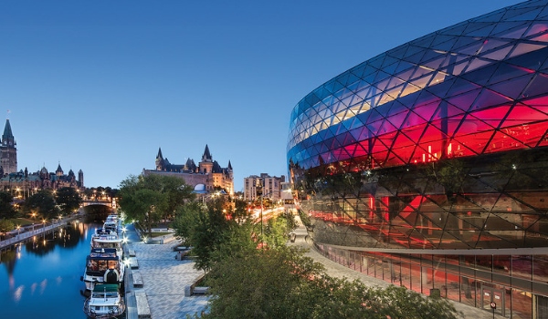 Shaw Centre evening