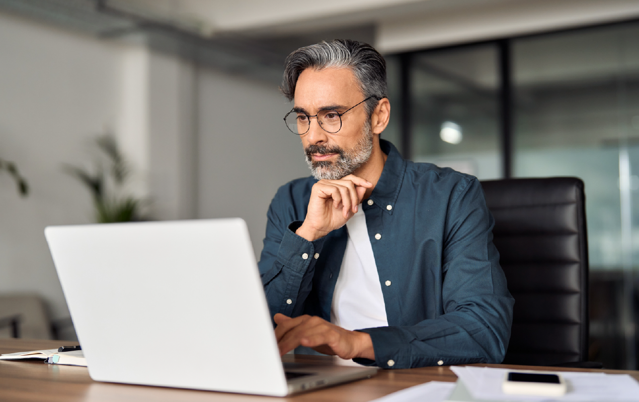 Man at computer